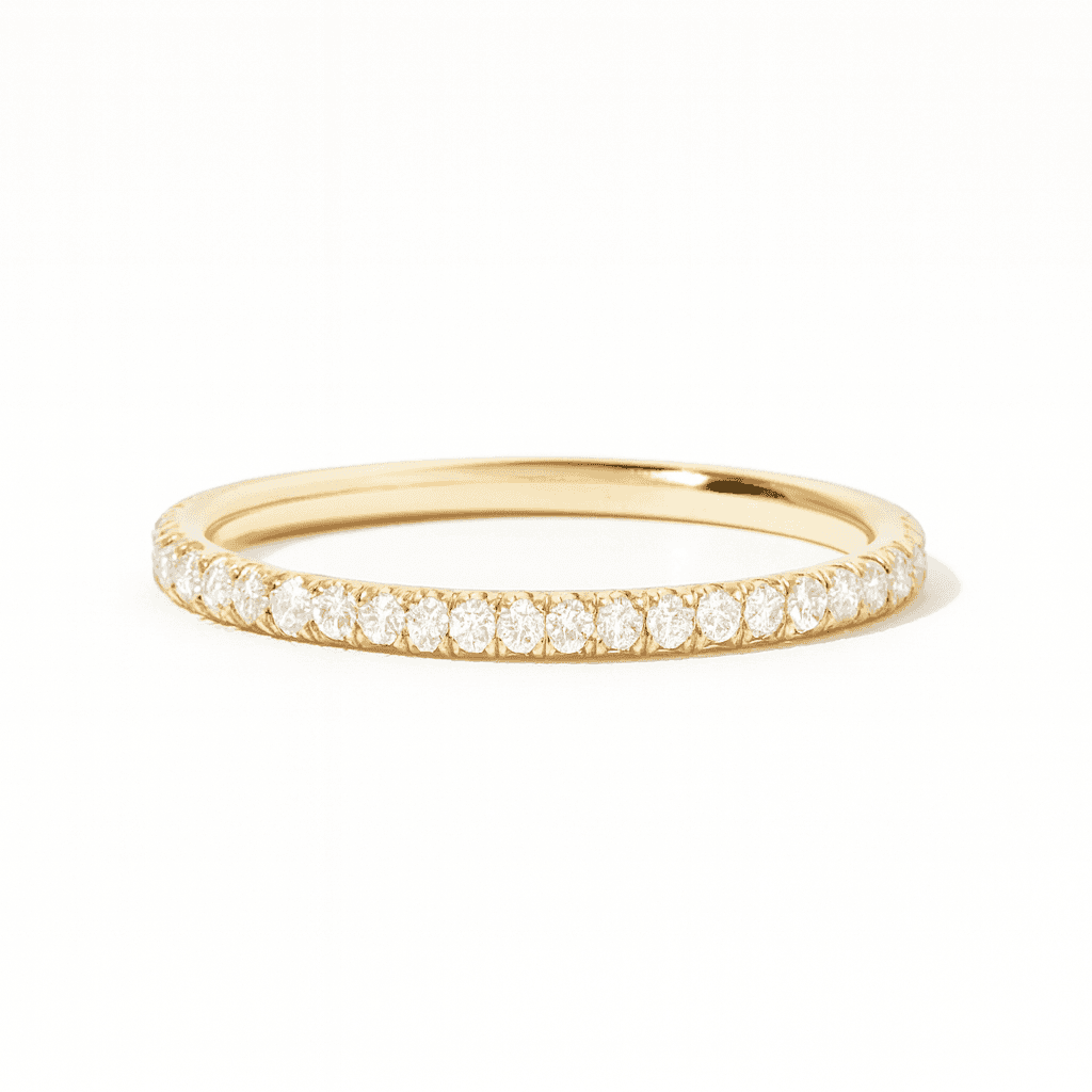 Delicate Flicker Pavé Band