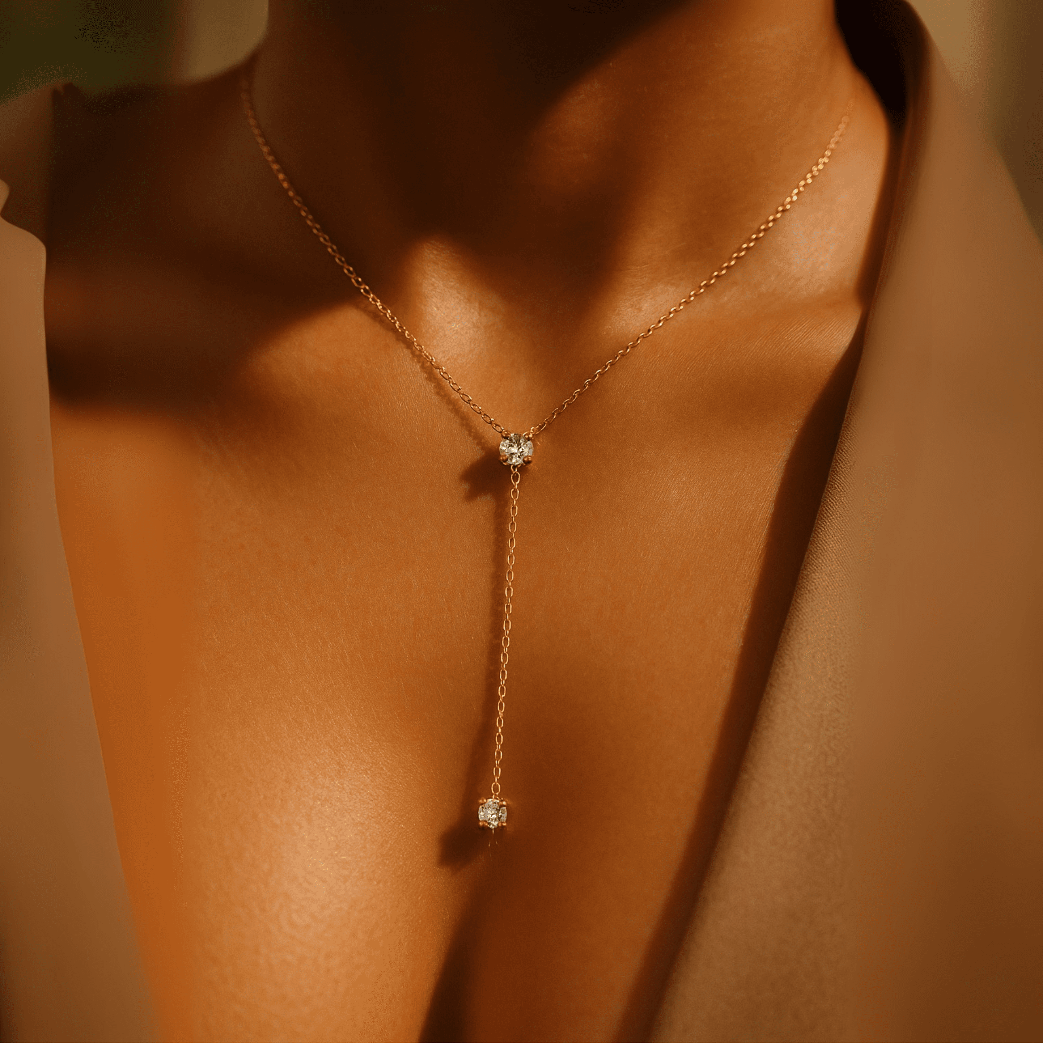 Lariat Diamond Necklace